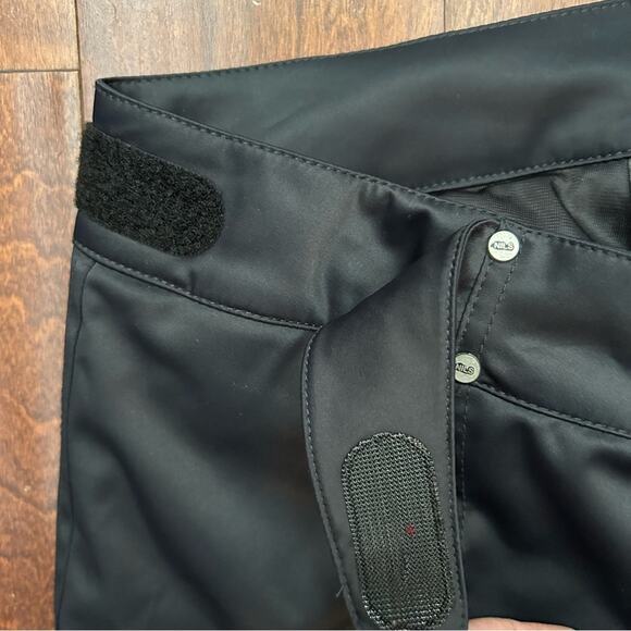 NILS Women’s Satin-y Black Snow Pants, Size 12 - Picture 4 of 12